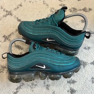 Nike Air Vapormax 97 Dark Sea Blue Suede Leather womens shoes